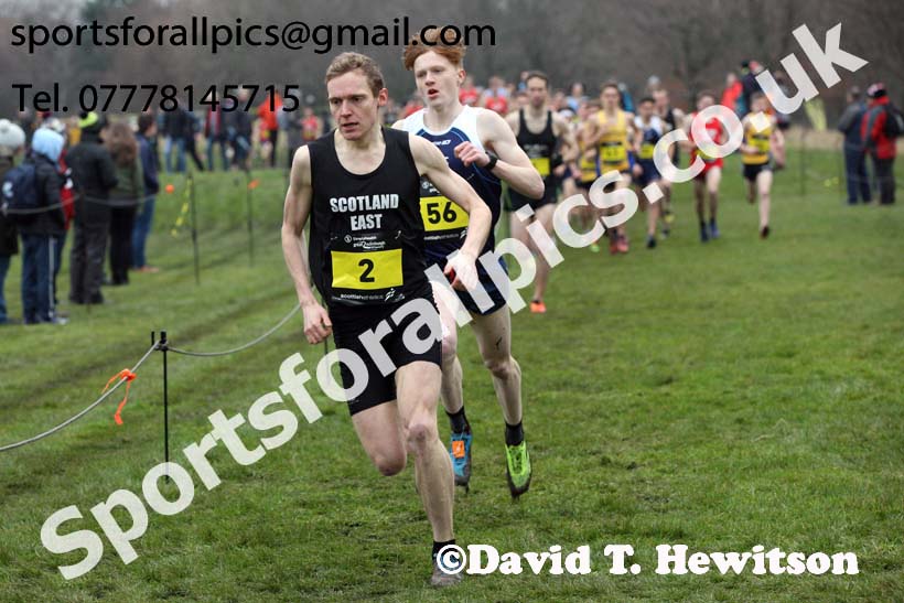 Inter District senior men and juniors, 2018 Simplyhealth Great Edinburgh International XCountry. Photo: David T. Hewitson/Sports for All Pics